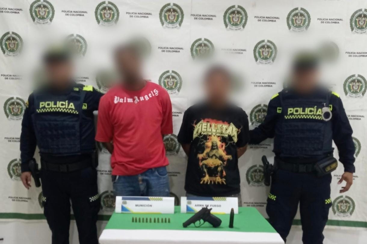 Capturados en Arjona. // Policía de Bolívar