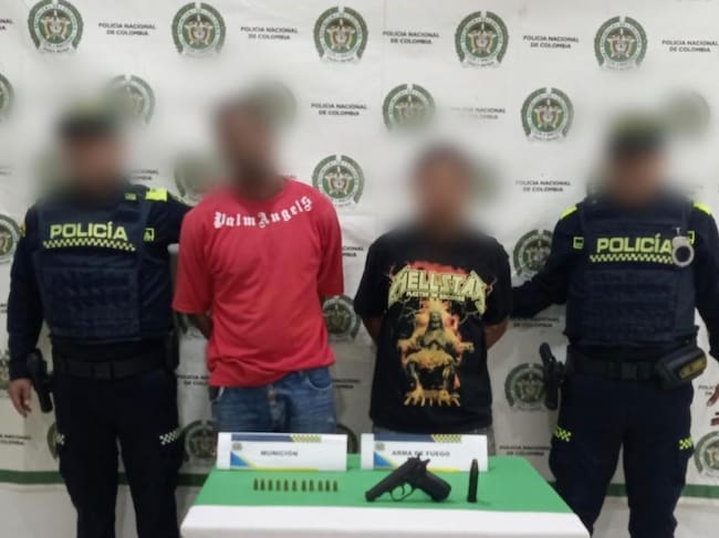 Capturados en Arjona. // Policía de Bolívar