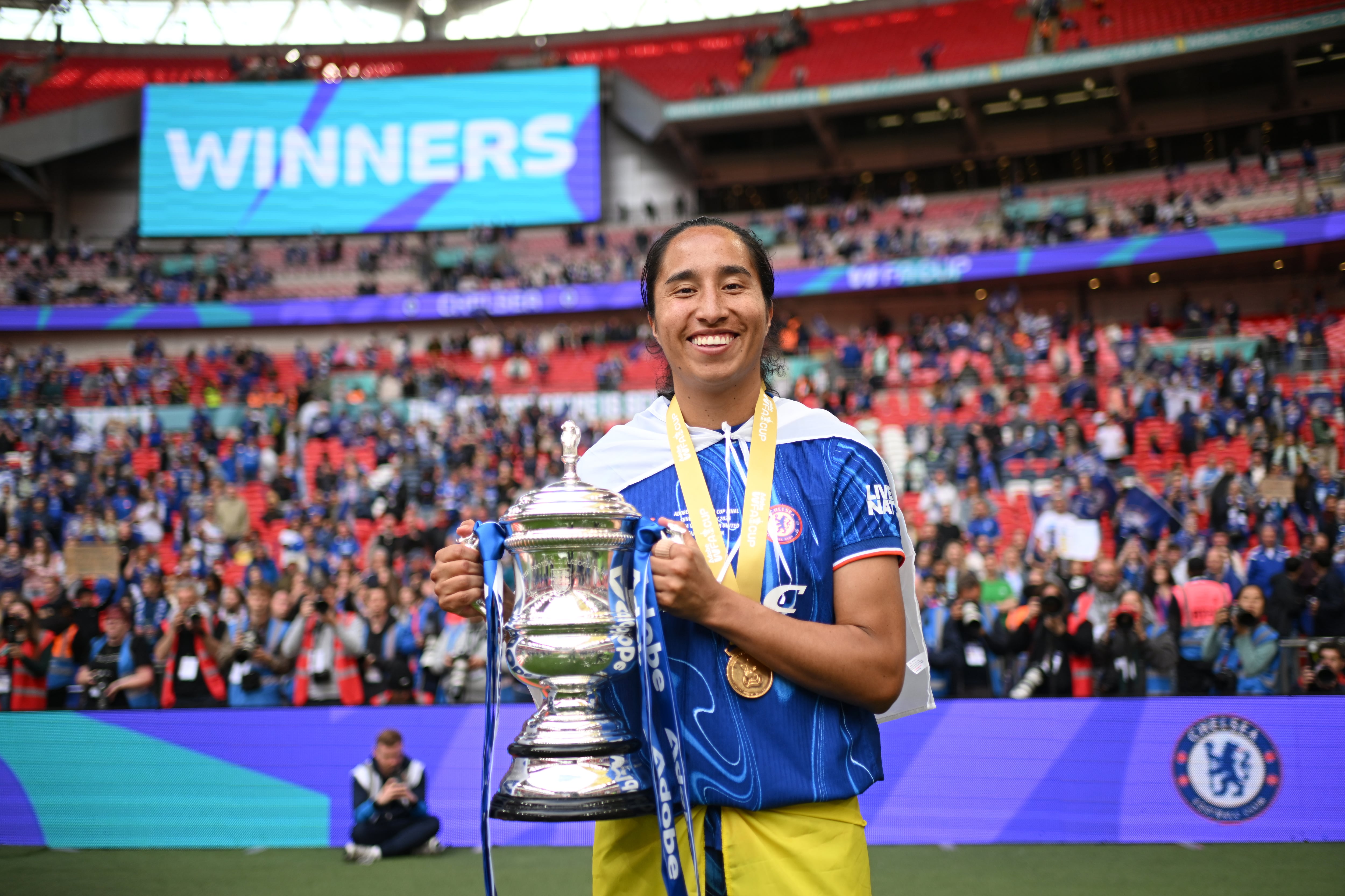 Mayra Ramírez se volvió a lesionar y completará seis meses de inactividad: esto fue lo que le pasó. (Photo by Harriet Lander - Chelsea FC/Chelsea FC via Getty Images)