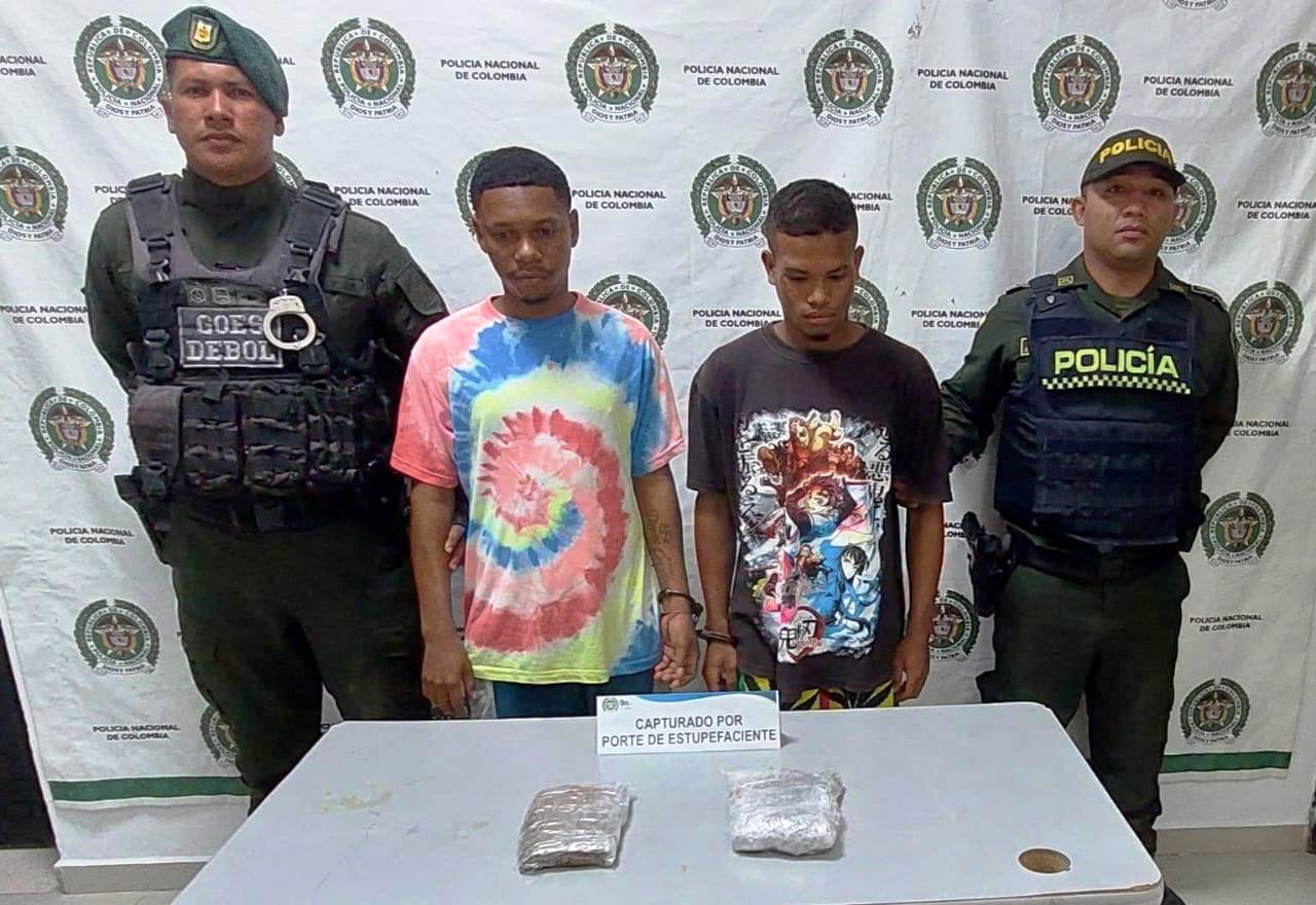 Capturan a dos vendedores de estupefacientes en parques y discotecas en Arjona