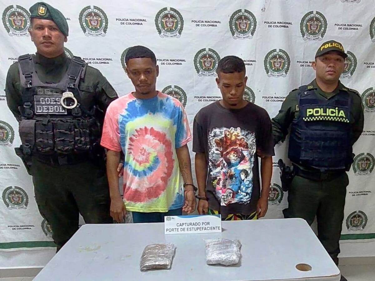 Capturan a dos vendedores de estupefacientes en parques y discotecas en Arjona