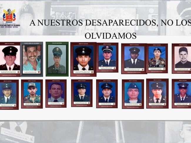 Desaparecidos fuerzas militares, cortesía: Ministerio de Defensa