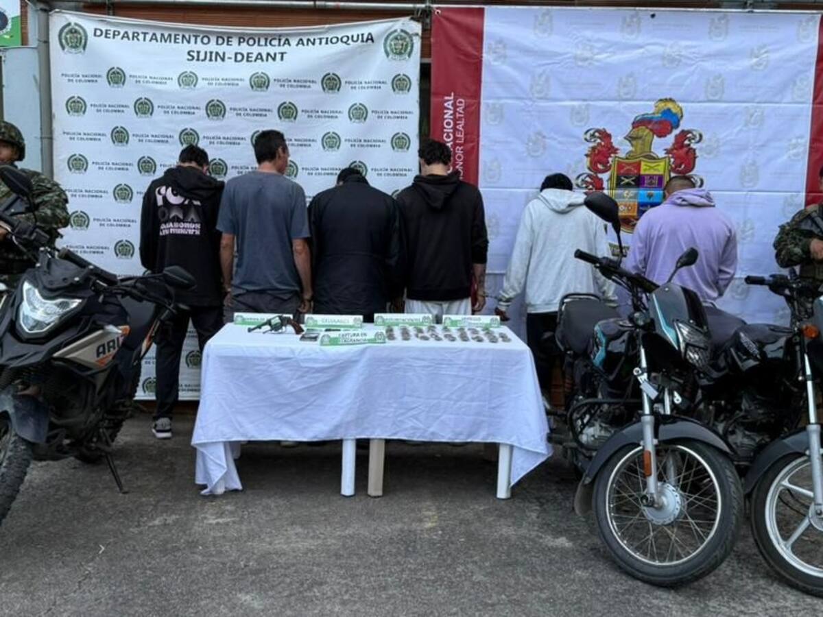 Capturaron a seis presuntos responsables de cuatro homicidios en Rionegro
