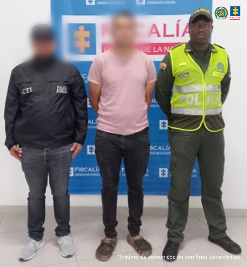 Fotografía suministrada: Fiscalía General de la Nación