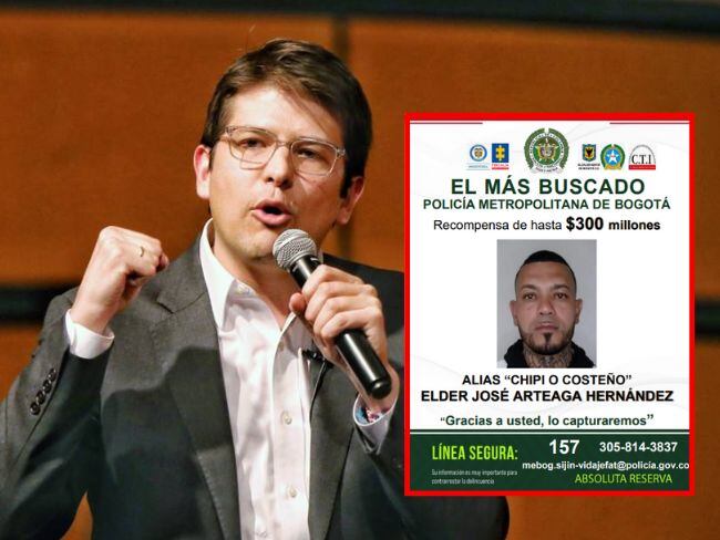 Revelan fotografía de “Alias chipi o costeño”: implicado en atentado a Miguel Uribe