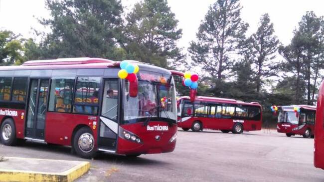 25 buses llegaron al estado Táchira para iniciar ruta binacional entre Venezuela y Colombia
