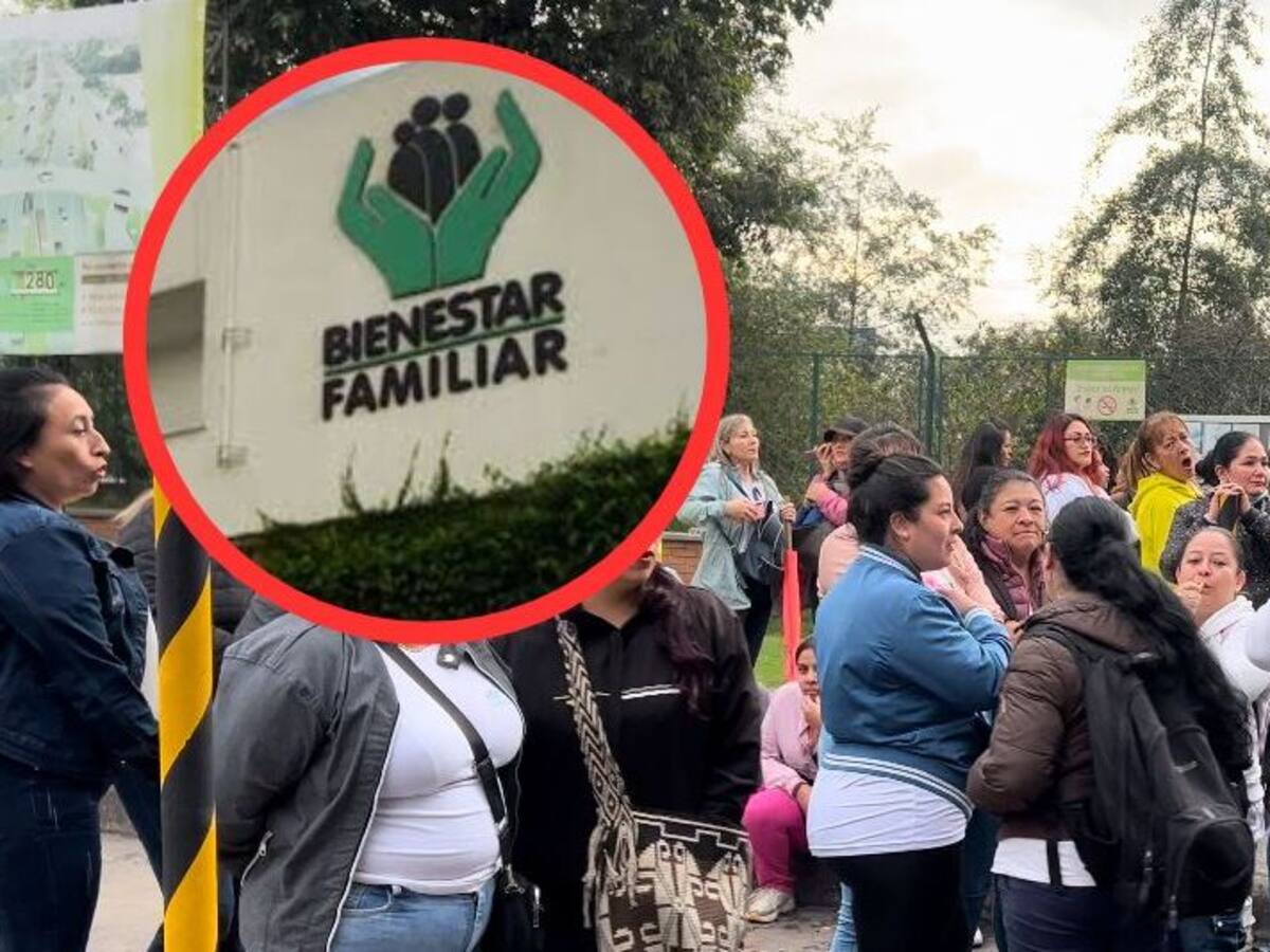Desesperadas por falta de pagos, madres comunitarias se manifiestan en el ICBF
