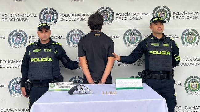 Capturado por hurto en Medellín. Foto: Policía Meval.
