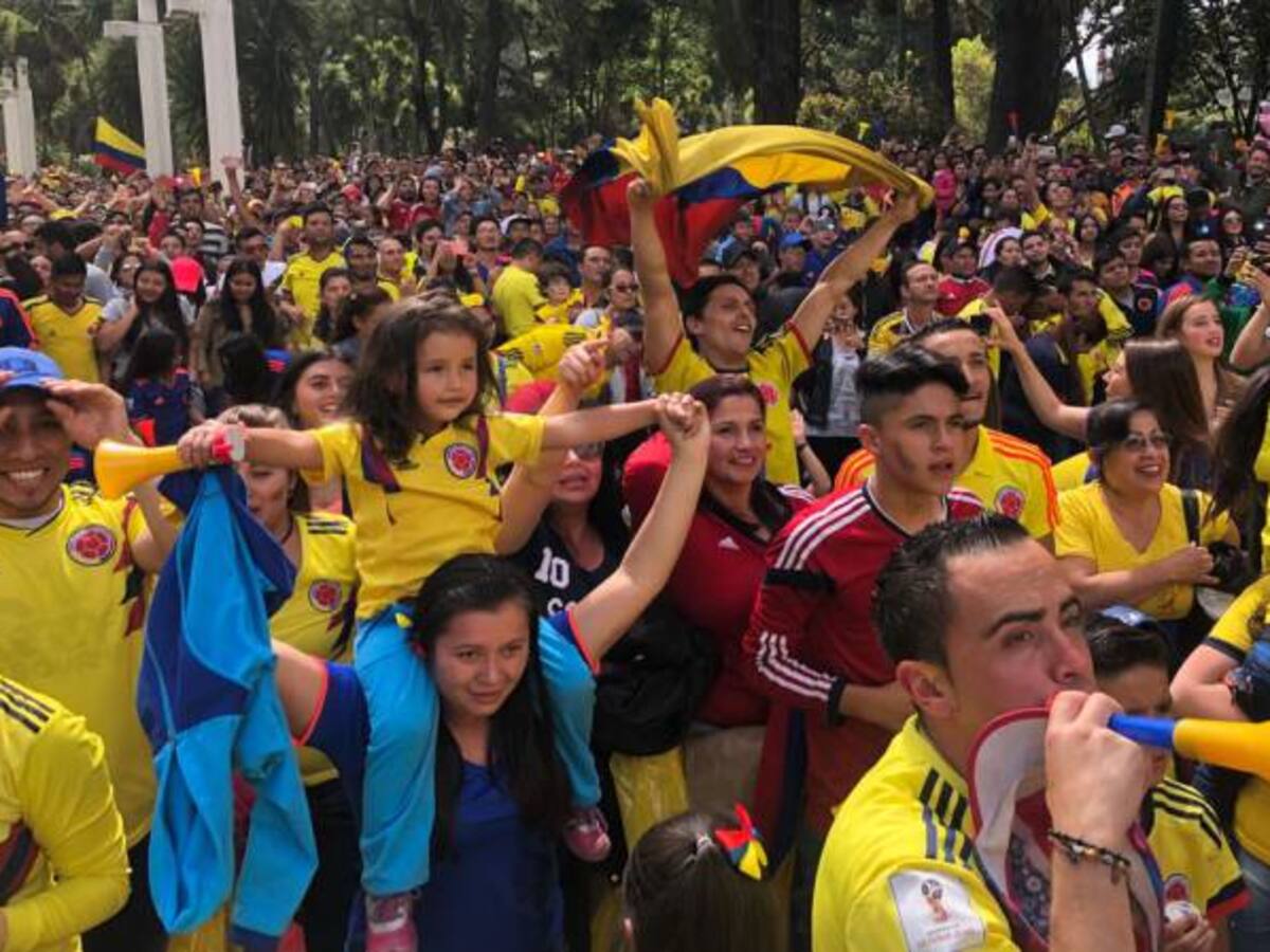 Así se celebró el triunfo de Colombia en Bogotá