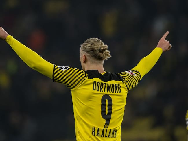 Erling Haaland, delantero noruego del Borussia Dortmund.