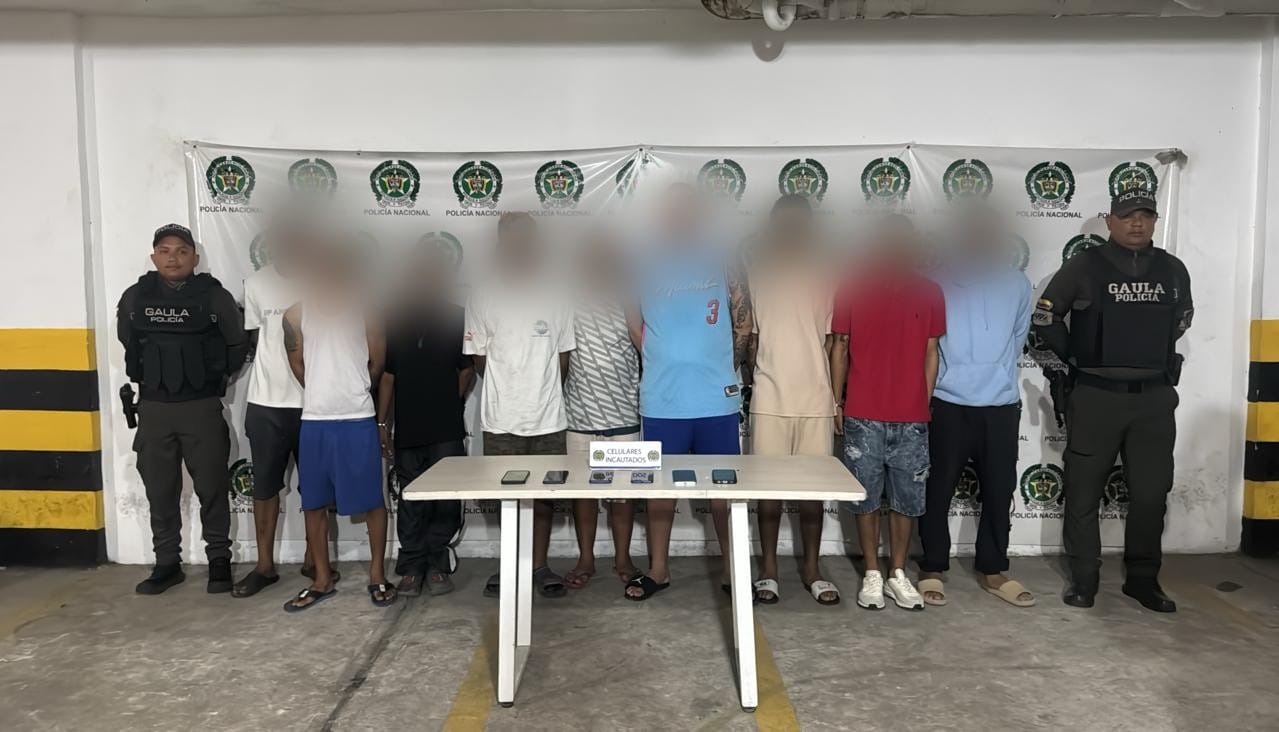 Presuntos extorsionistas capturados