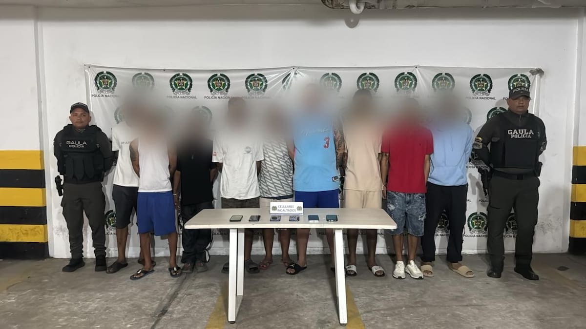 En megaoperativo cayeron 18 presuntos extorsionistas en Barranquilla
