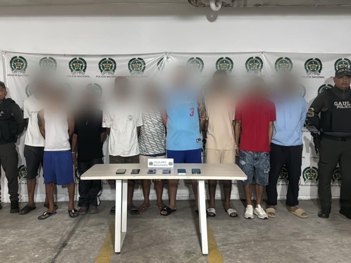 En megaoperativo cayeron 18 presuntos extorsionistas en Barranquilla