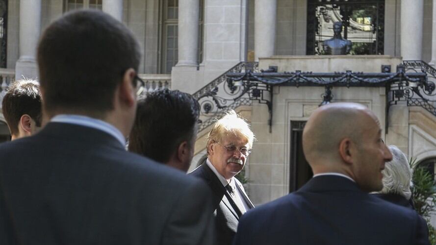 El eurodiputado alemán Elmar Brok (c), presidente de la Comisión de Asuntos Exteriores. Foto: Agencia EFE