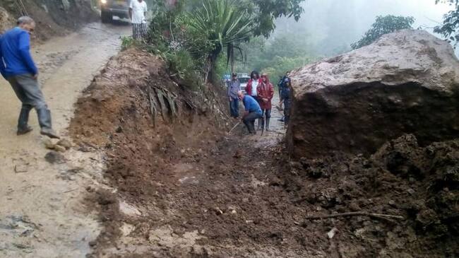 Emergencia vial entre Lourdes - Gramalote.