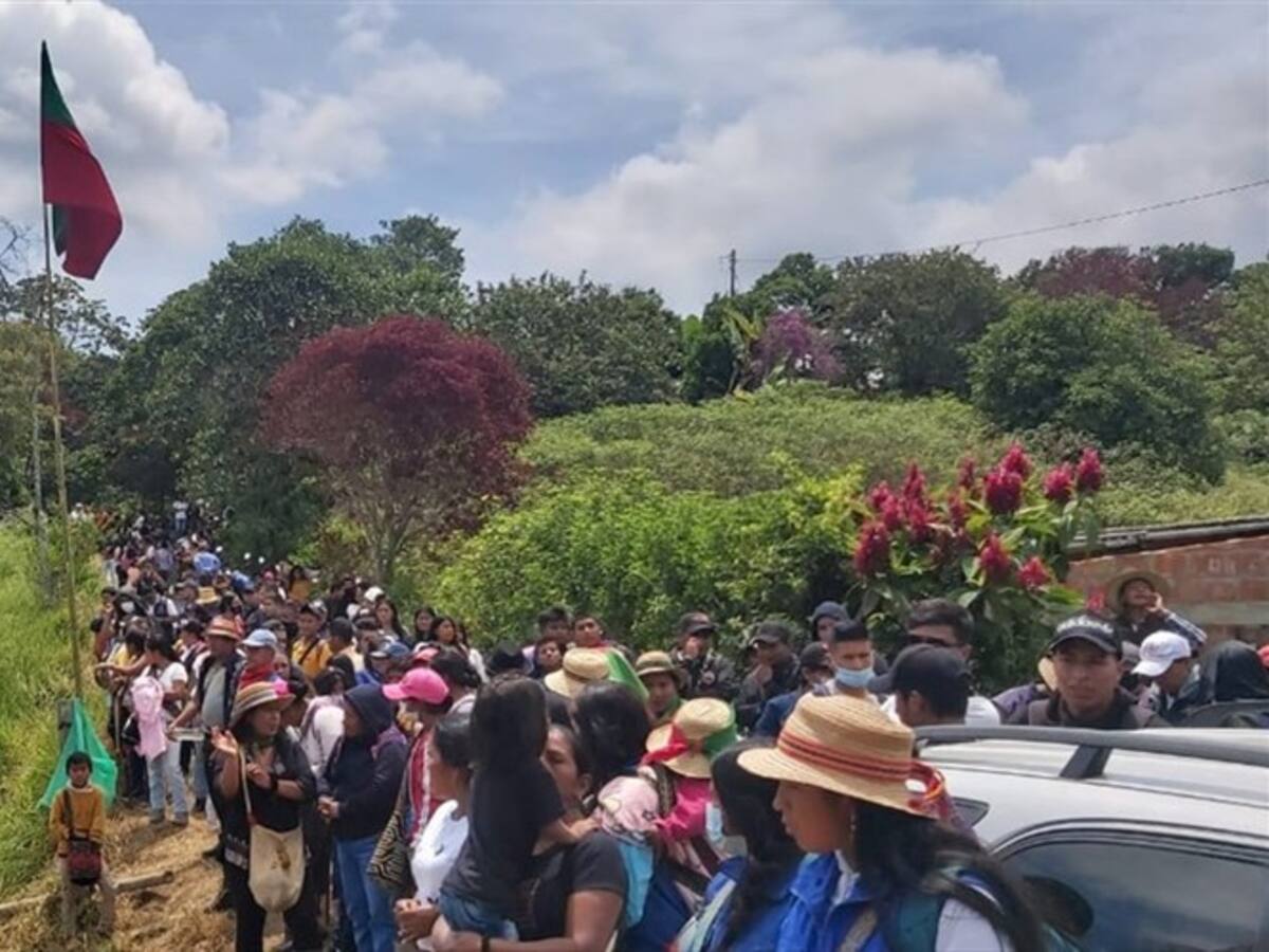 Confirman la muerte de un campesino en medio de los choques en Caldono, Cauca