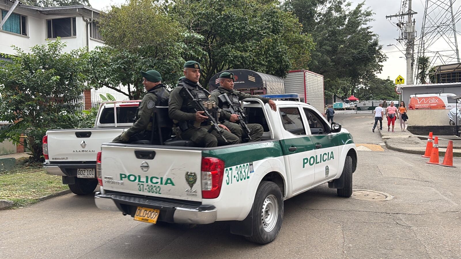 Policía en Medellín. Foto: Alcaldía de Medellín