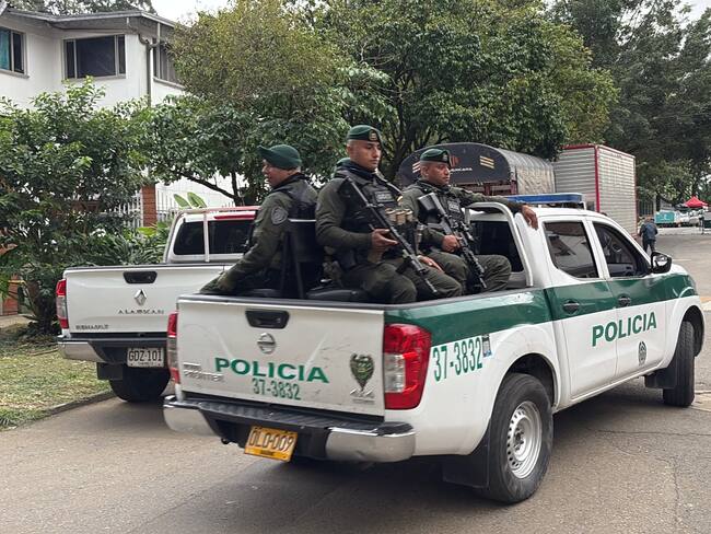 Policía en Medellín. Foto: Alcaldía de Medellín