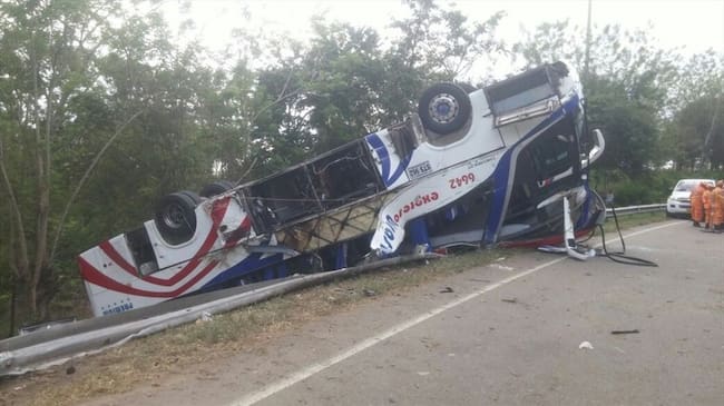 Grave accidente de tránsito deja cinco muertos y cerca de 16 heridos en Córdoba. Foto: Cortesía
