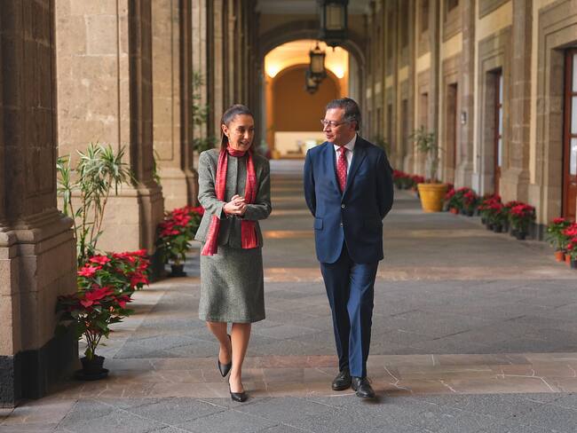 Petro y Sheinbaum acuerdan mejorar trato a colombianos en aeropuertos de México