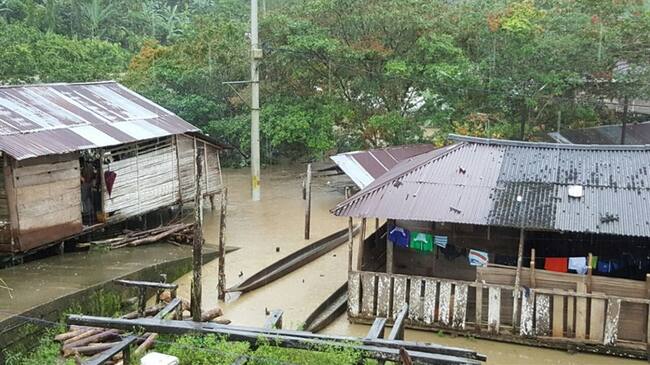 Lluvias en el Chocó. Foto: QRadio Chocó