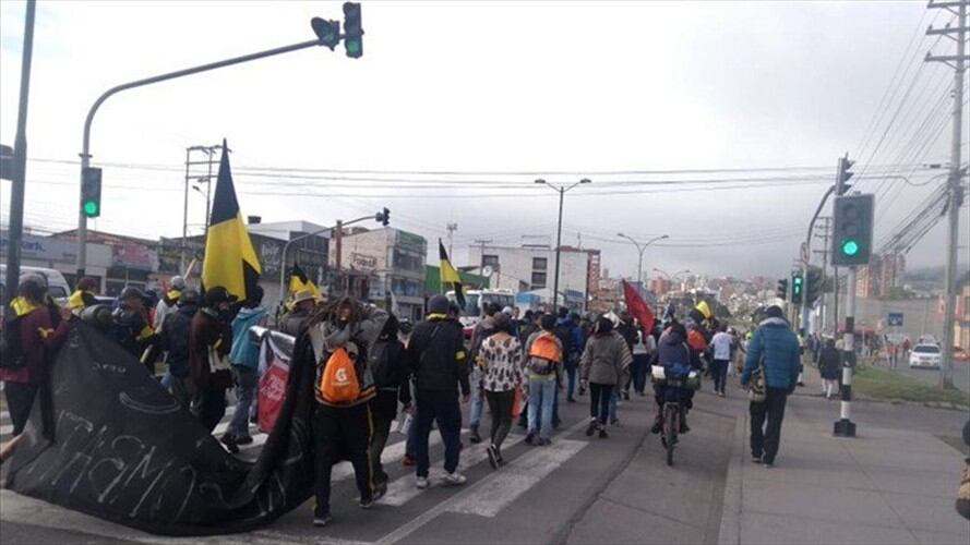 Protestas en Boyacá. Foto: Jorge Herrera