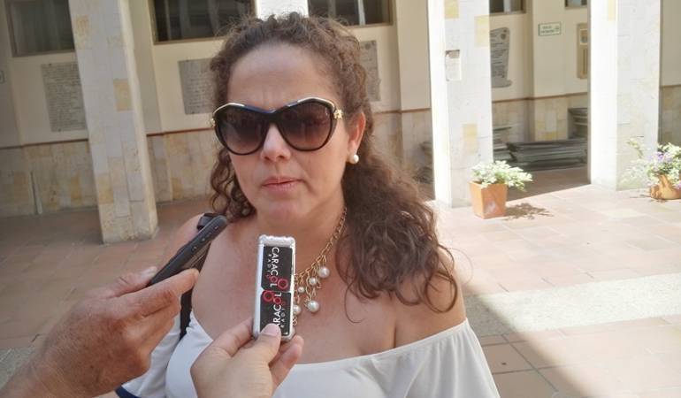 Doris Angarita, secretaria de educación del municipio.