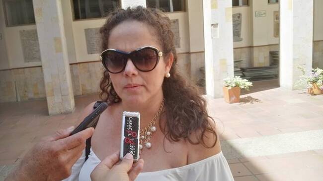 Doris Angarita, secretaria de educación del municipio.