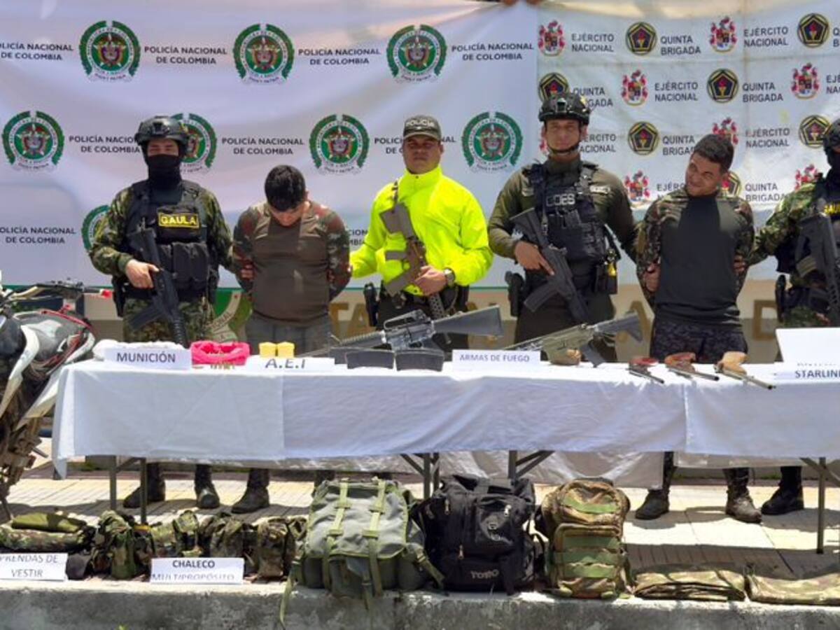 Gaula Militar capturó a dos presuntos integrantes de ‘Los Pachenca’ en Santander