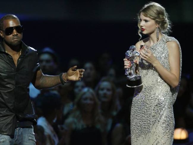 La pelea que enfrenta en redes a Taylor Swift, Kanye West y Kim Kardashian