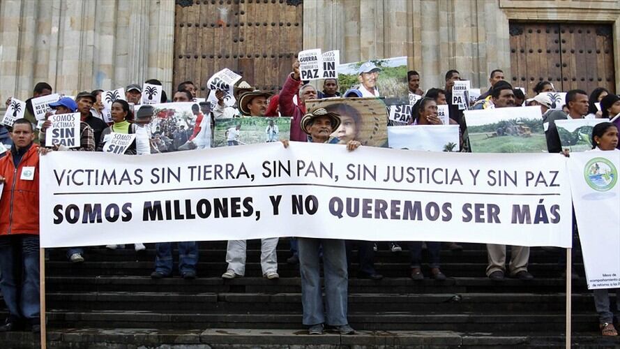 Víctimas del conflicto armado colombiano. Foto: Colprensa