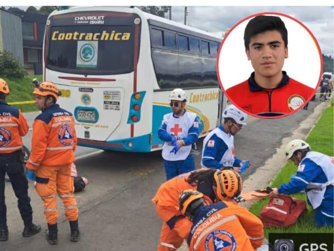 El accidente donde perdió la vida Cristian Nicolás Morales Fonseca se registró en la vía que de Tunja conduce a Paipa.
