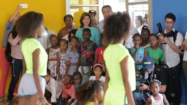 Gobierno inaugura programa en Tumaco para combatir el reclutamiento forzado de menores. Foto: Cancillería