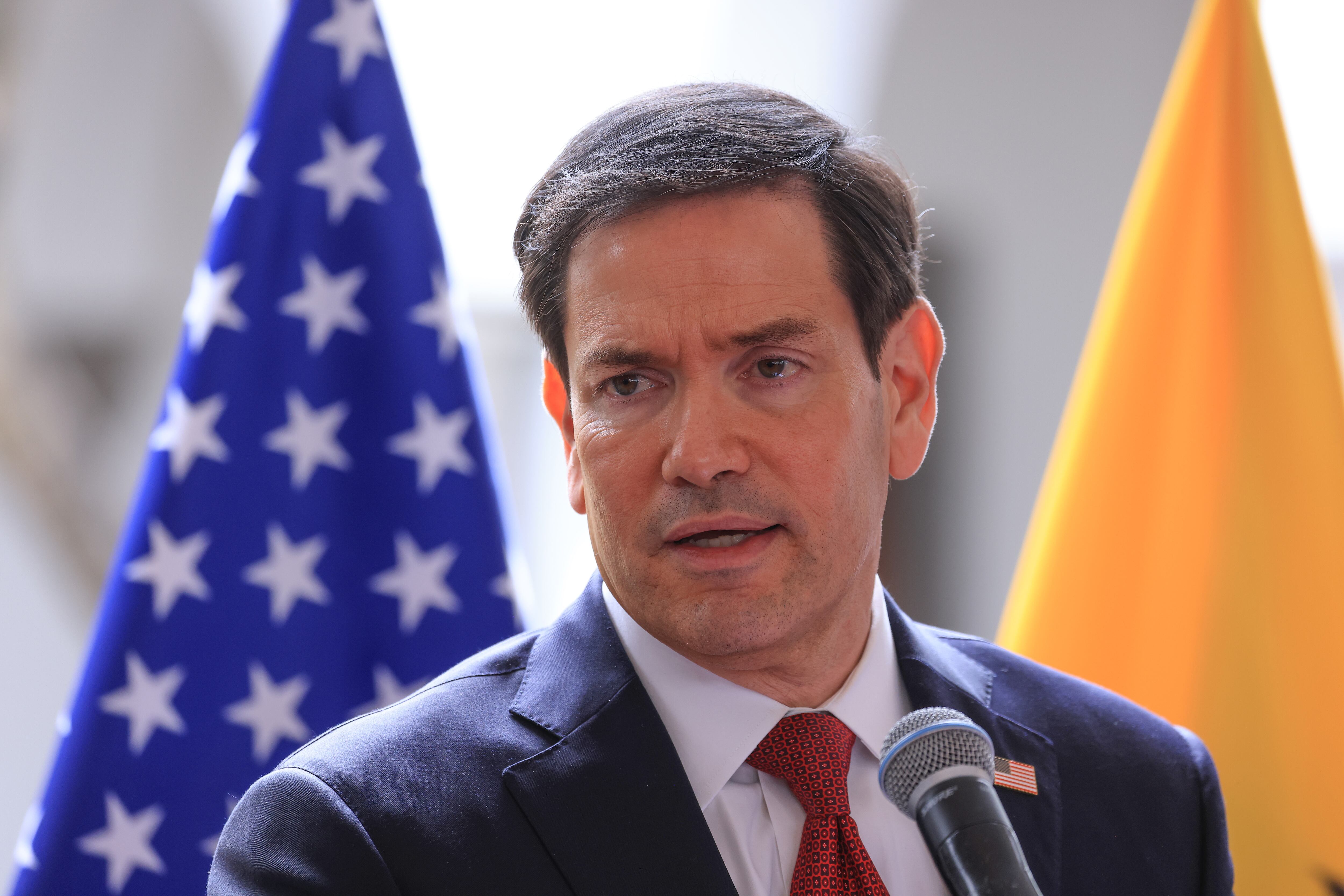 Marco Rubio en Ecuador este 9 de septiembre. Foto: Getty Images.