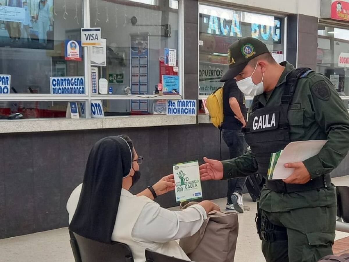 Gaula de la Policía realiza campaña para prevenir la extorsión