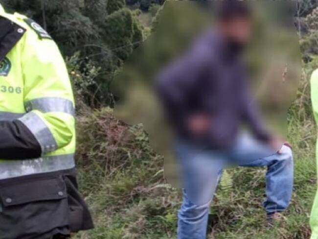 Lugar donde fue hallado el cuerpo sin vida de un hombre, en Villamaría, Caldas.