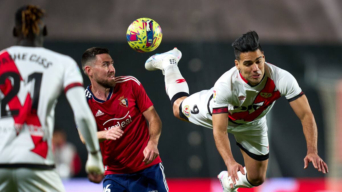 Falcao jugó los últimos minutos en el regreso al triunfo del Rayo Vallecano