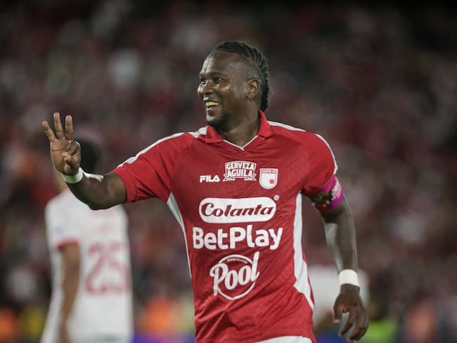 Hugo Rodallega marcó triplete con Santa Fe y así quedó en la tabla de goleadores de Liga Colombiana / Colprensa