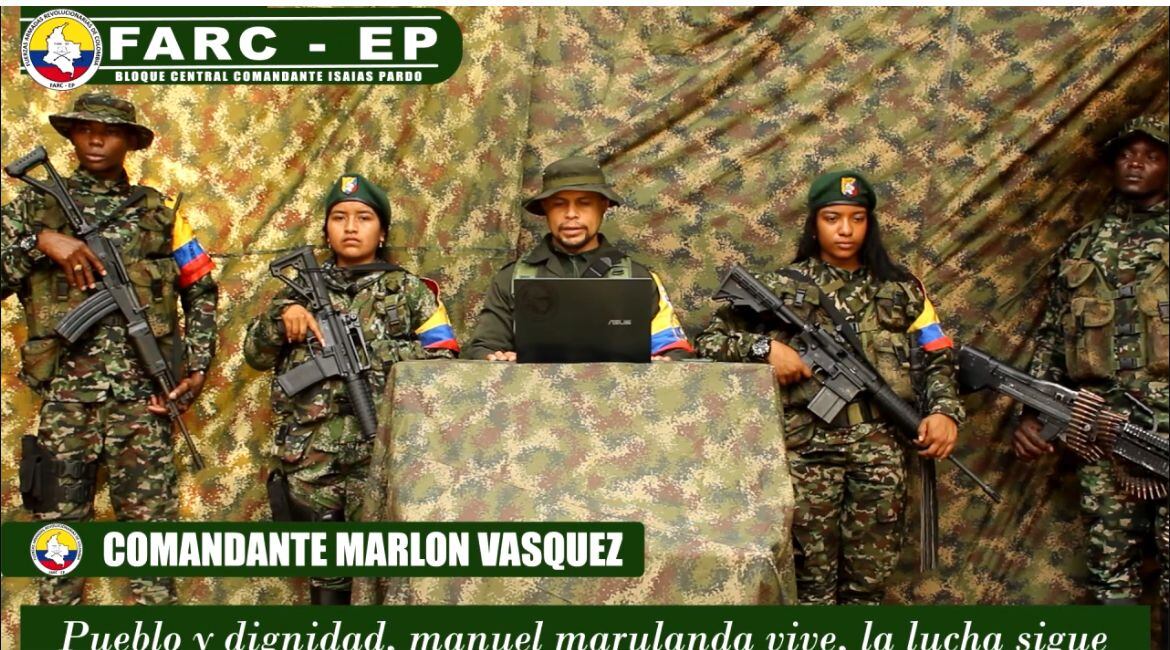 Estado Mayor Central de las Farc anuncia la creación de nuevo Bloque. Foto: Captura de pantalla