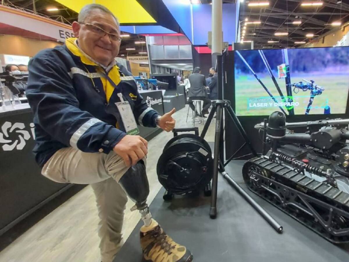 El robot de Indumil diseñado para mitigar riesgos en desminado