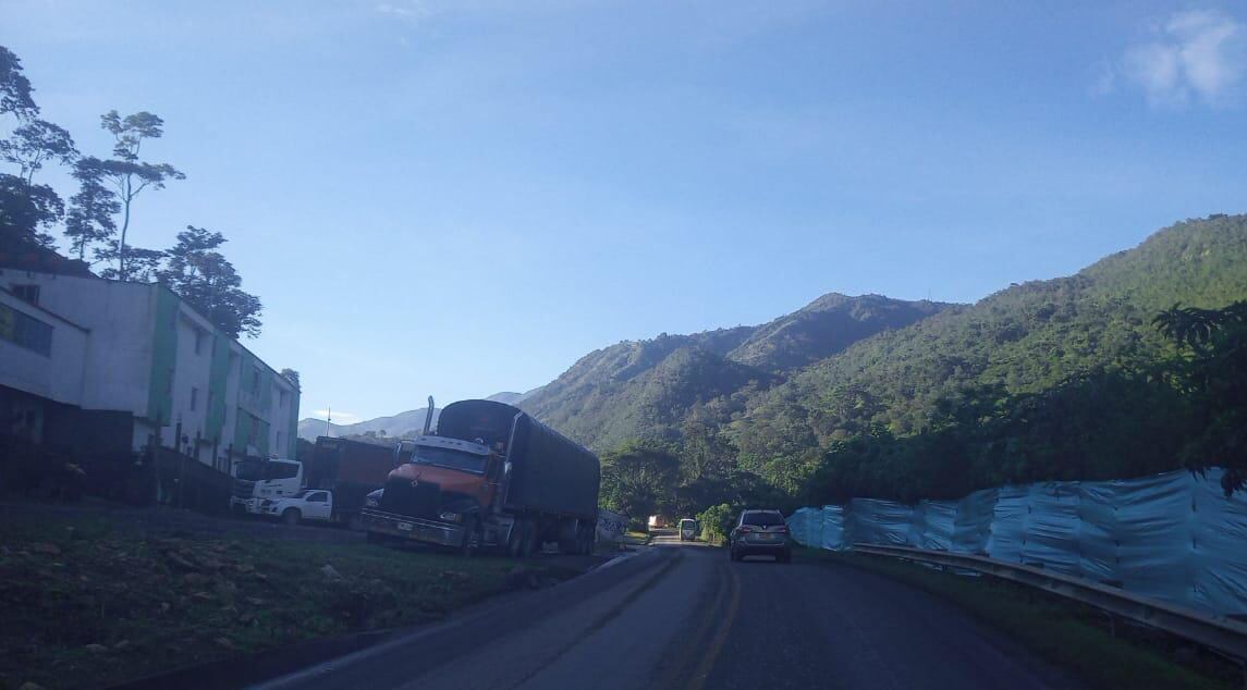 Vía Cúcuta a Pamplona. Foto Unión Vial Río Pamplonita