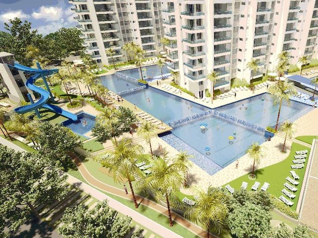 En San Jerónimo, frente a Lagotours, apartamentos en medio de un parque acuático.