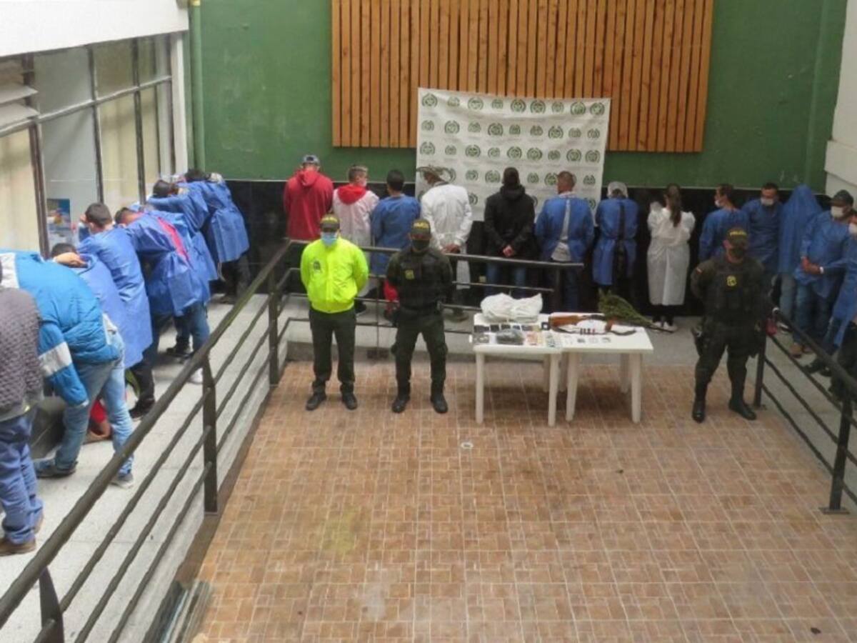 Capturadas 23 personas por tráfico de drogas en el alto oriente caldense