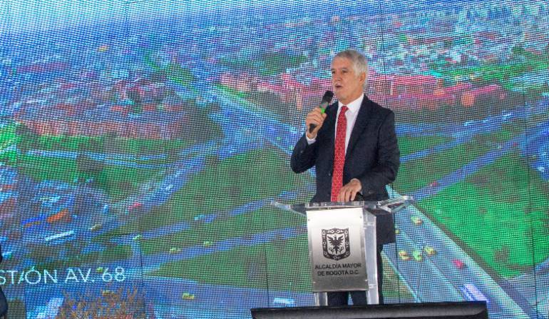 Foto de archivo del alcalde Bogotá, Enrique Peñalosa, en una de sus intervenciones sobre el metro de la ciudad.