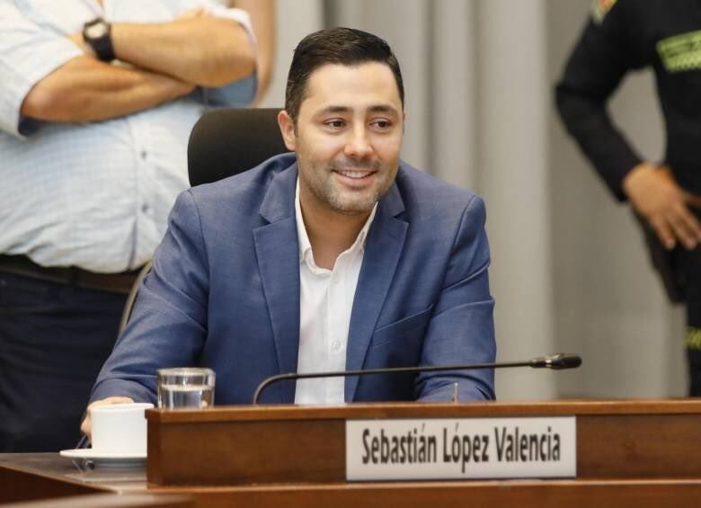 Sebastián López, presidente del Concejo de Medellín.