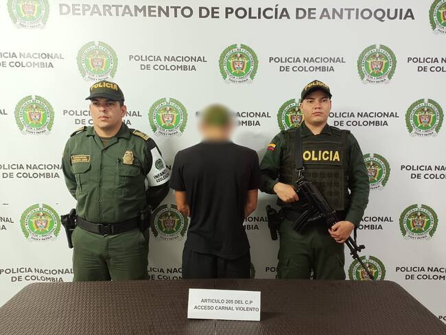 Capturado por abusar de su hermana en Peque - foto policía Antioquia