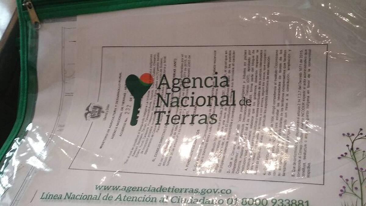 Informe Agencia Nacional de Tierras en Quindío