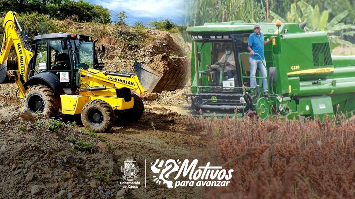 Maquinaria verde y amarilla para fortalecer la economía rural