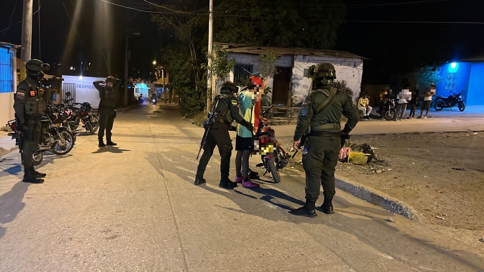 La Policía ha intensificado los operativos en Sincelejo, el municipio más mayor índice de violencia en Sucre. Foto/Policía Nacional.