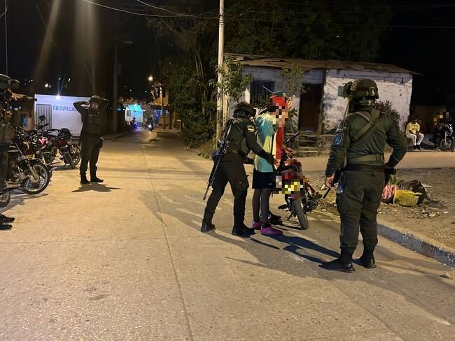 La Policía ha intensificado los operativos en Sincelejo, el municipio más mayor índice de violencia en Sucre. Foto/Policía Nacional.